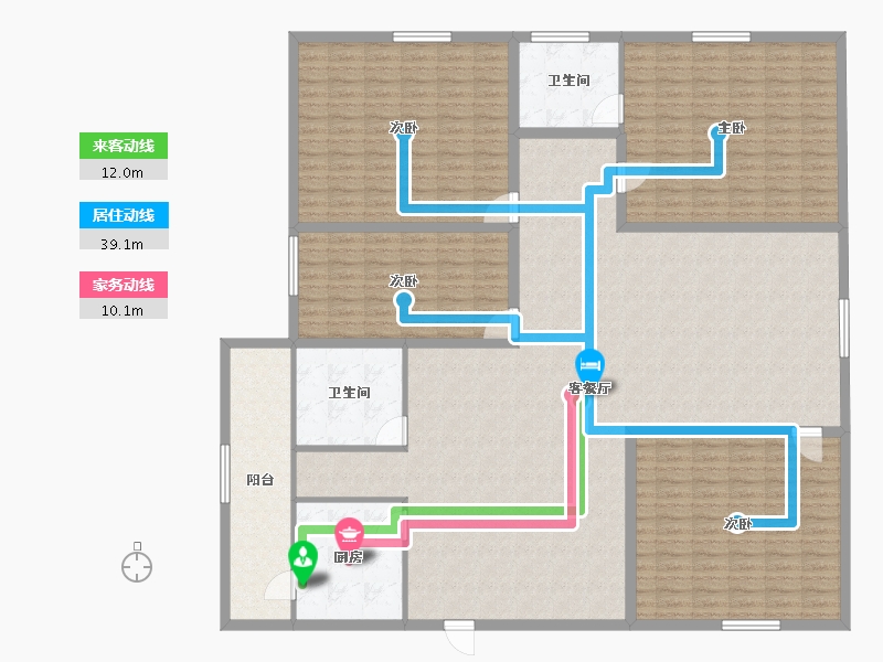 广东省-深圳市-金山碧海花园-215.60-户型库-动静线