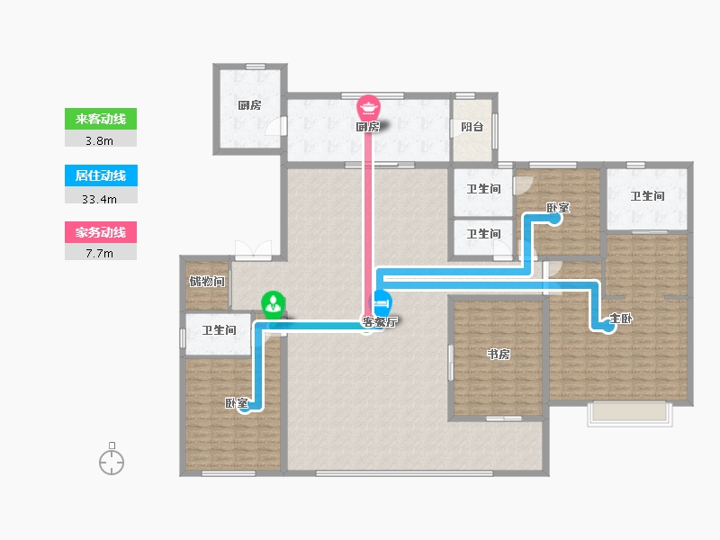 青海省-西宁市-中海·开元壹号丨紫宸-247.62-户型库-动静线