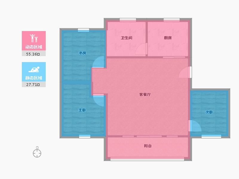 广东省-深圳市-布心花园二区-74.99-户型库-动静分区