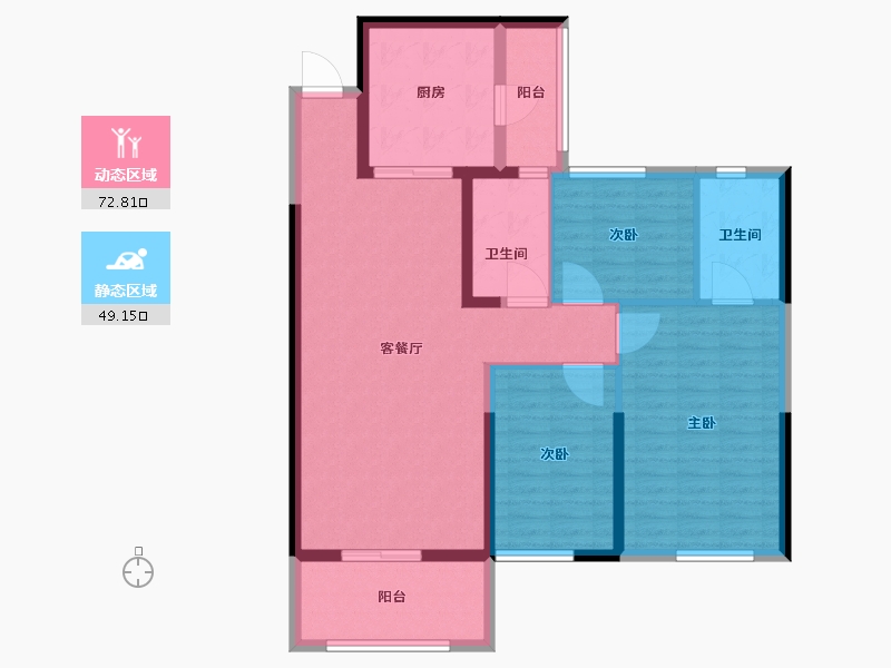 山西省-长治市-潞湖湾-110.01-户型库-动静分区