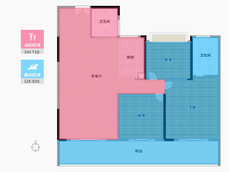 湖北省-孝感市-民邦·璞樾-212.64-户型库-动静分区