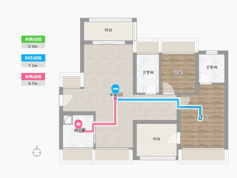 广东省-深圳市-一期御景佳园-70.26-户型库-动静线