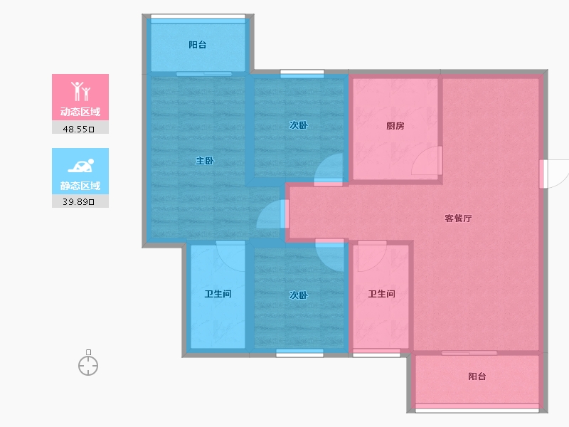 广东省-深圳市-景亿山庄-78.40-户型库-动静分区