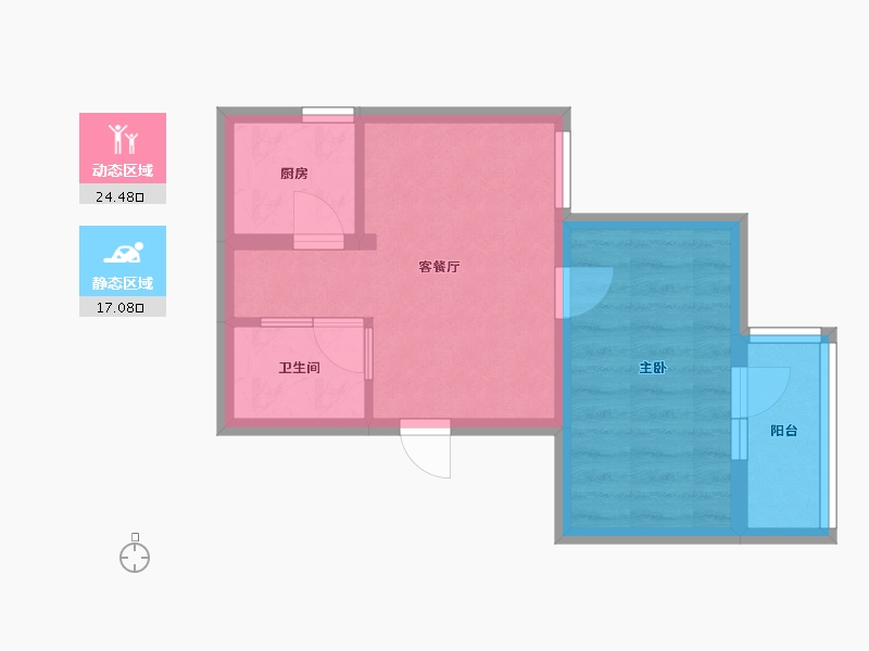 北京-北京市-北蜂窝路15号院-32.30-户型库-动静分区