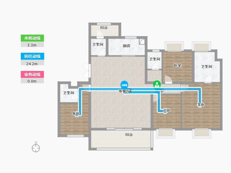 江苏省-苏州市-保利天汇-143.21-户型库-动静线