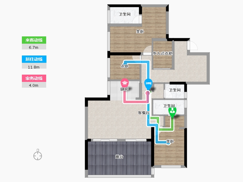 贵州省-黔东南苗族侗族自治州-贵州雅园-114.77-户型库-动静线