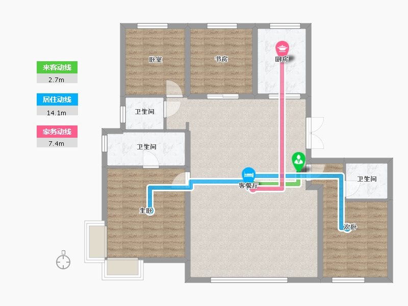 河北省-石家庄市-保利天珺-120.25-户型库-动静线