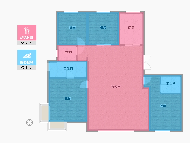 河北省-石家庄市-保利天珺-120.25-户型库-动静分区