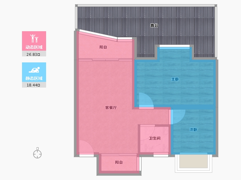 广东省-深圳市-鸿业苑-54.37-户型库-动静分区