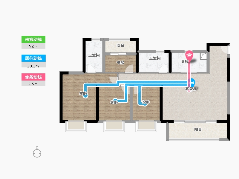 江西省-南昌市-绿都·广州路壹号-100.01-户型库-动静线