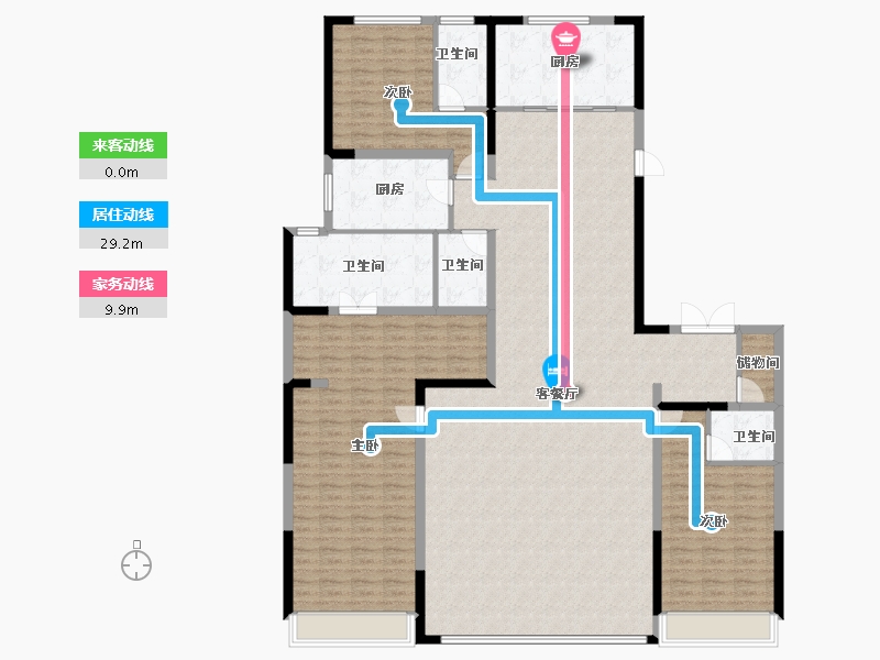 青海省-西宁市-中海·开元壹号丨紫宸-209.43-户型库-动静线