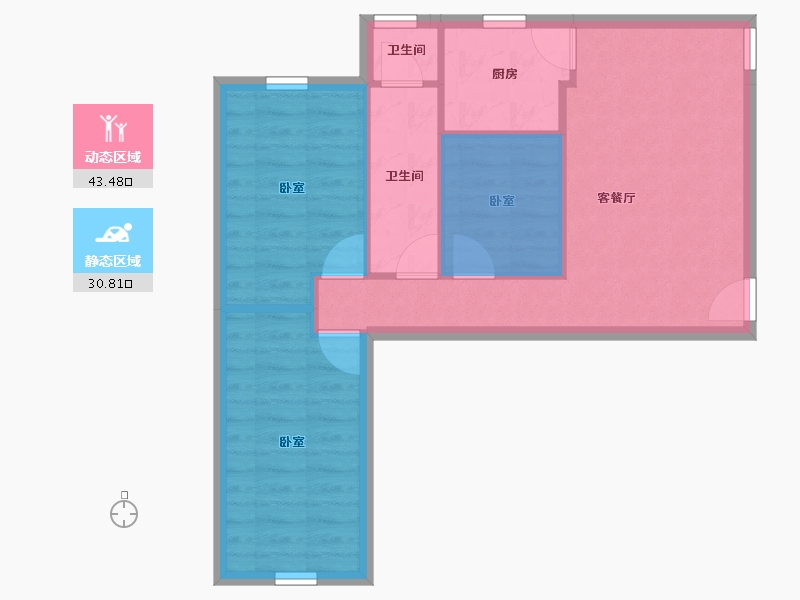 广东省-深圳市-振华苑-61.18-户型库-动静分区