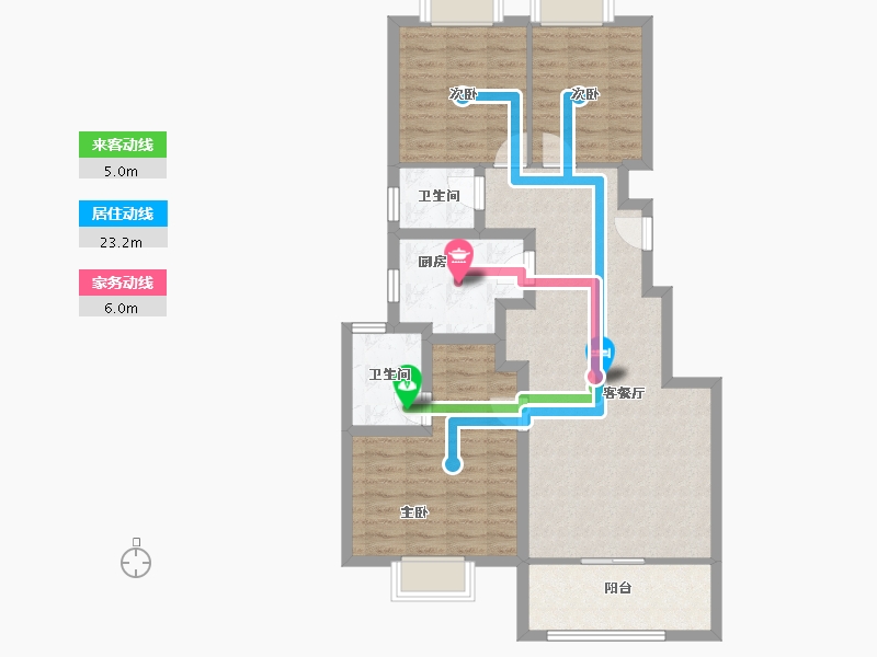 四川省-成都市-保利西汇智慧云城-88.33-户型库-动静线