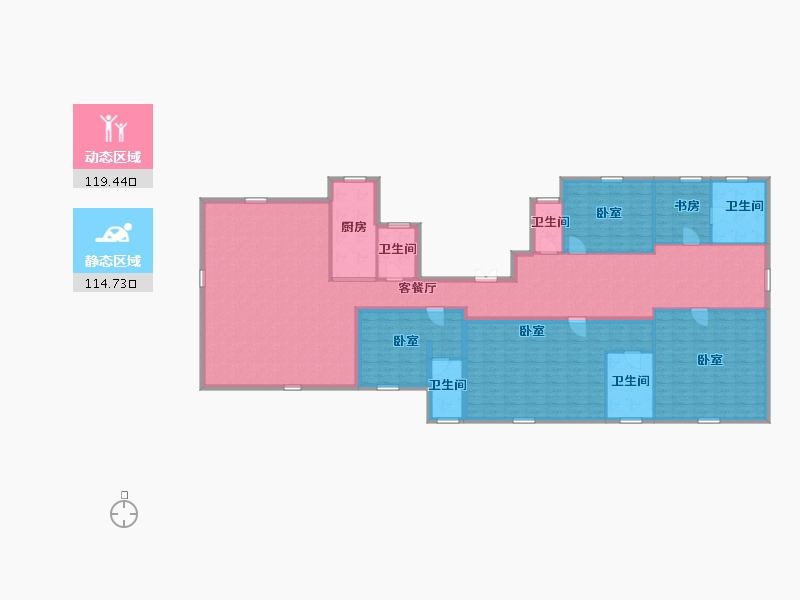 浙江省-嘉兴市-紫城峰荟里-214.93-户型库-动静分区