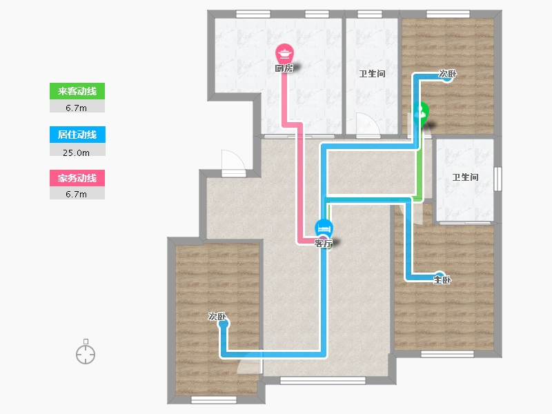 吉林省-长春市-新星宇之洲-111.00-户型库-动静线