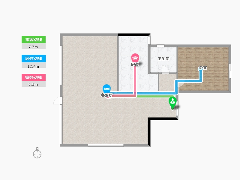 湖北省-孝感市-民邦·璞樾-140.29-户型库-动静线