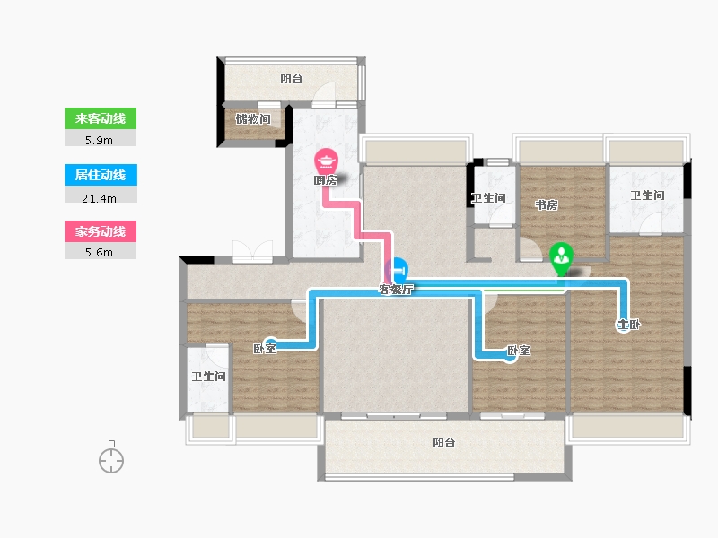 江苏省-镇江市-碧桂园·云顶-153.06-户型库-动静线