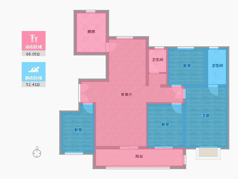 河北省-邢台市-邢台赋-105.15-户型库-动静分区