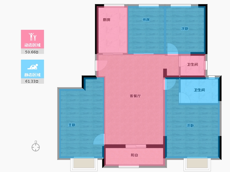 江苏省-苏州市-建发·青云上-101.18-户型库-动静分区