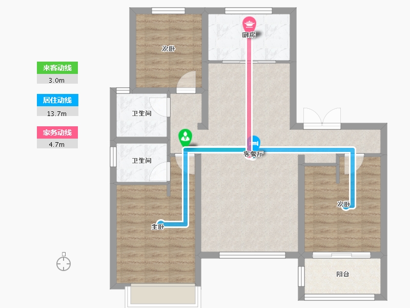 河北省-邢台市-为福万和中心-87.72-户型库-动静线