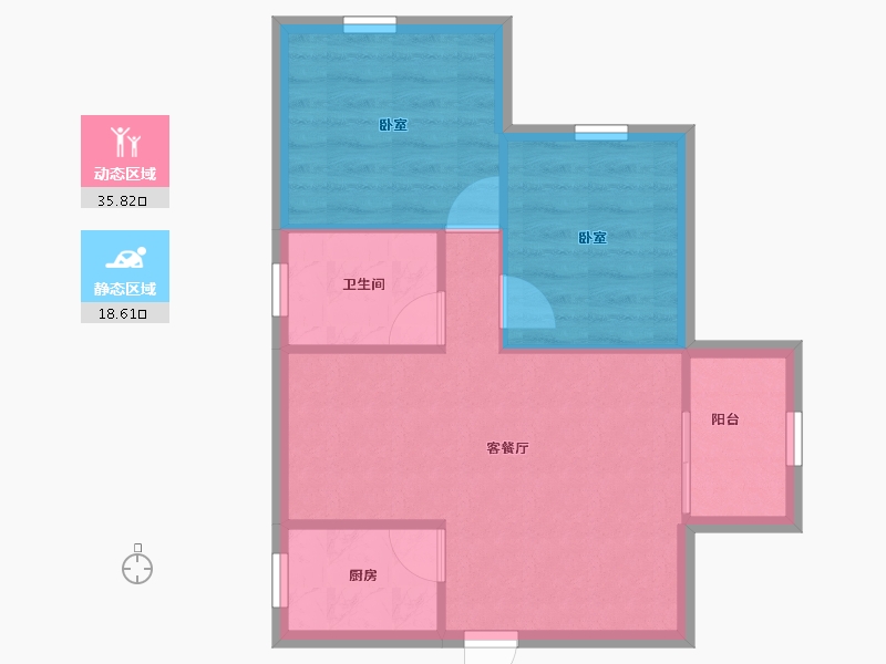 广东省-深圳市-金城华庭-48.99-户型库-动静分区