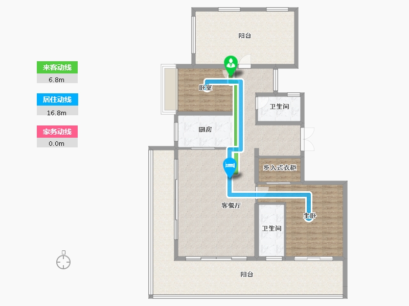 广东省-汕头市-中海黄金海岸花园【珊瑚湾】-156.85-户型库-动静线