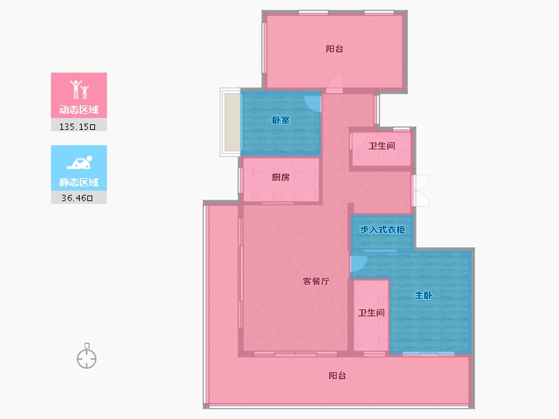 广东省-汕头市-中海黄金海岸花园【珊瑚湾】-156.85-户型库-动静分区