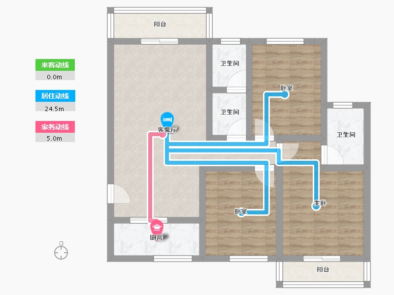 陕西省-宝鸡市-鸿德·凤仪国际-82.73-户型库-动静线