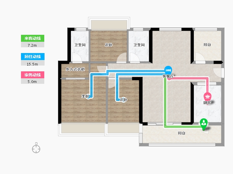 广东省-惠州市-龙光城北12期-101.00-户型库-动静线