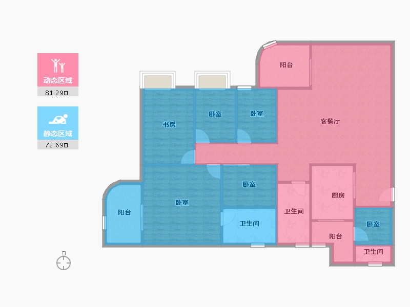 广东省-深圳市-鸿业苑-141.66-户型库-动静分区