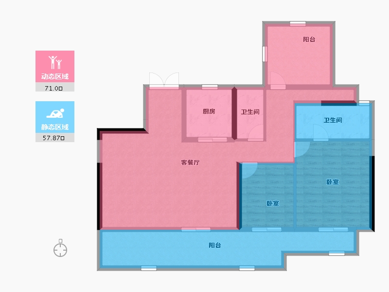 广东省-汕头市-中海黄金海岸花园【珊瑚湾】-115.77-户型库-动静分区