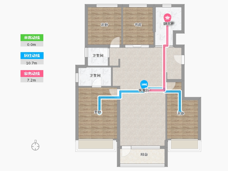 北京-北京市-中海学府里-98.26-户型库-动静线