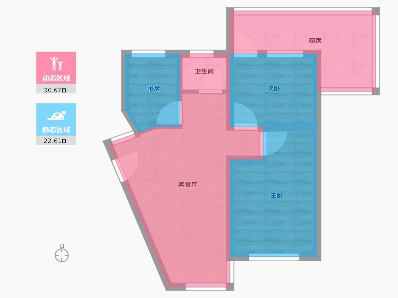 广东省-深圳市-布心花园一区-46.16-户型库-动静分区