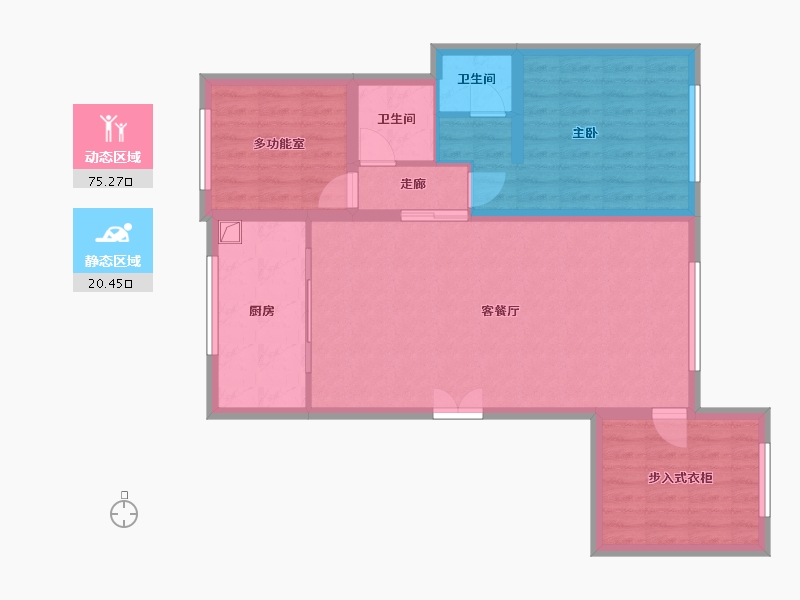 宁夏回族自治区-吴忠市-中恒悦府-87.20-户型库-动静分区