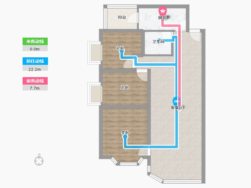 广东省-深圳市-宝龙苑-77.96-户型库-动静线