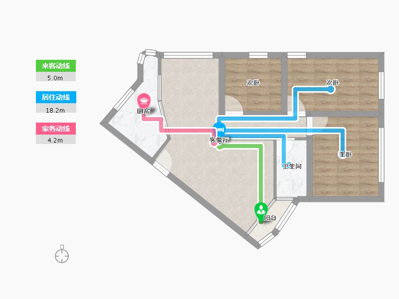 广东省-深圳市-东安花园-59.08-户型库-动静线