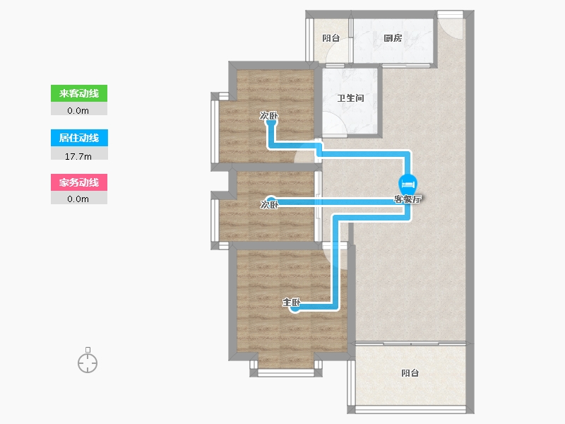 广东省-深圳市-合正锦园-75.63-户型库-动静线