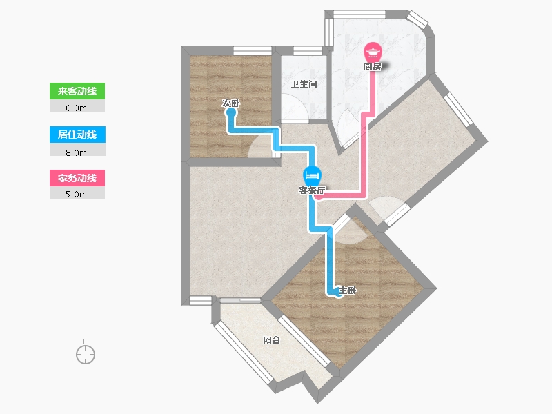 广东省-深圳市-东安花园-52.32-户型库-动静线