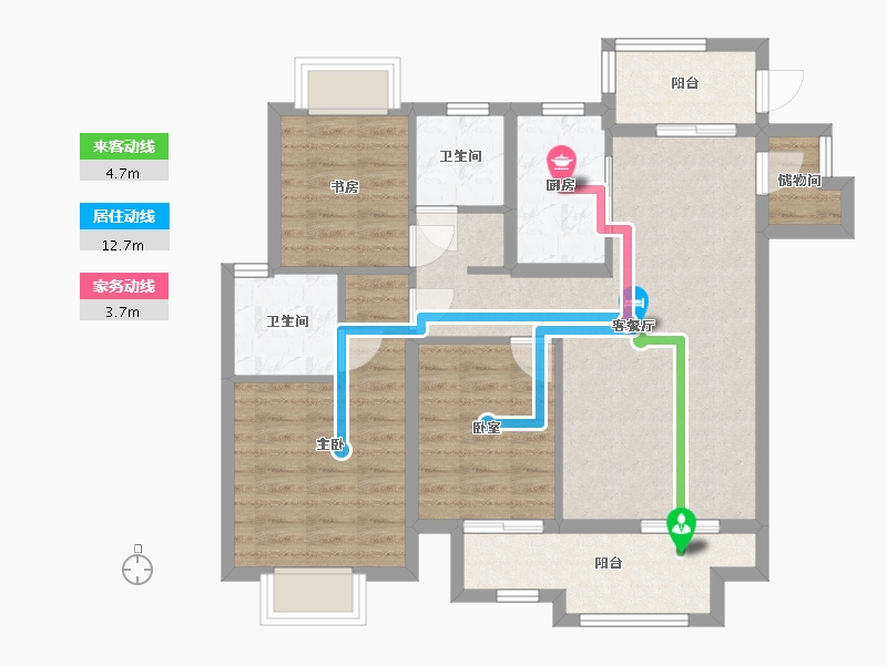 江西省-南昌市-新城高速·昱江来-84.12-户型库-动静线