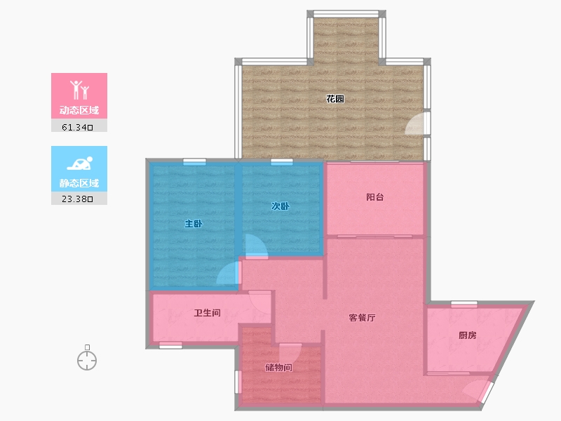 广东省-深圳市-畔山花园-101.08-户型库-动静分区