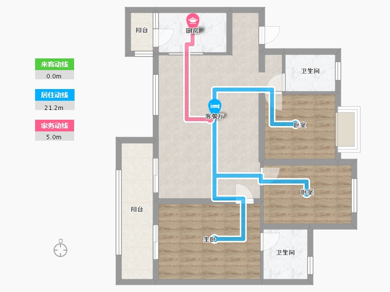 四川省-绵阳市-世贸云锦三期-98.40-户型库-动静线