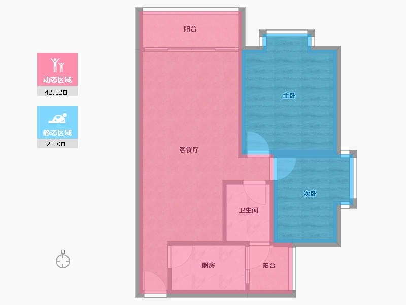 广东省-深圳市-合正锦园-56.03-户型库-动静分区