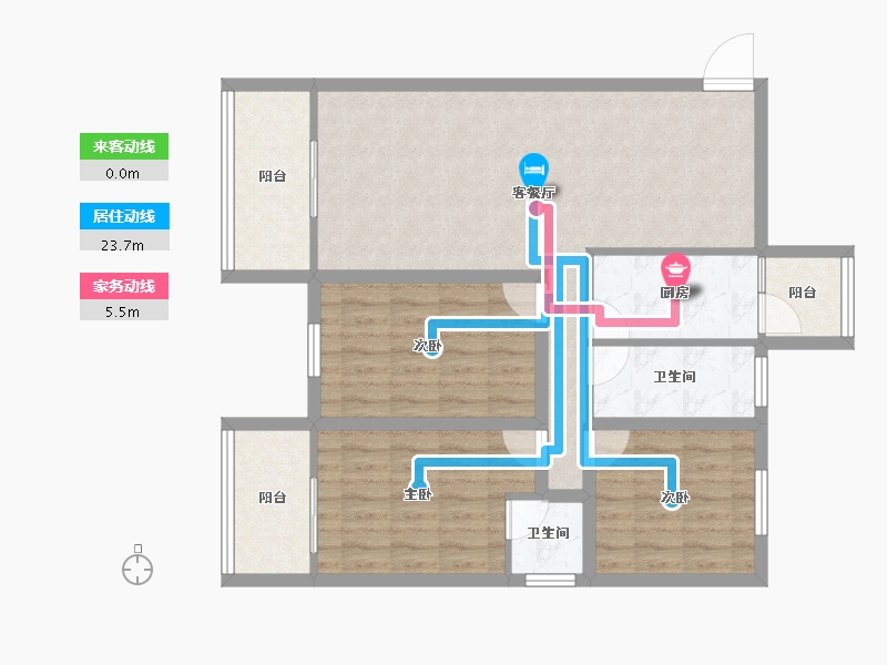 广东省-深圳市-东港印象-90.26-户型库-动静线