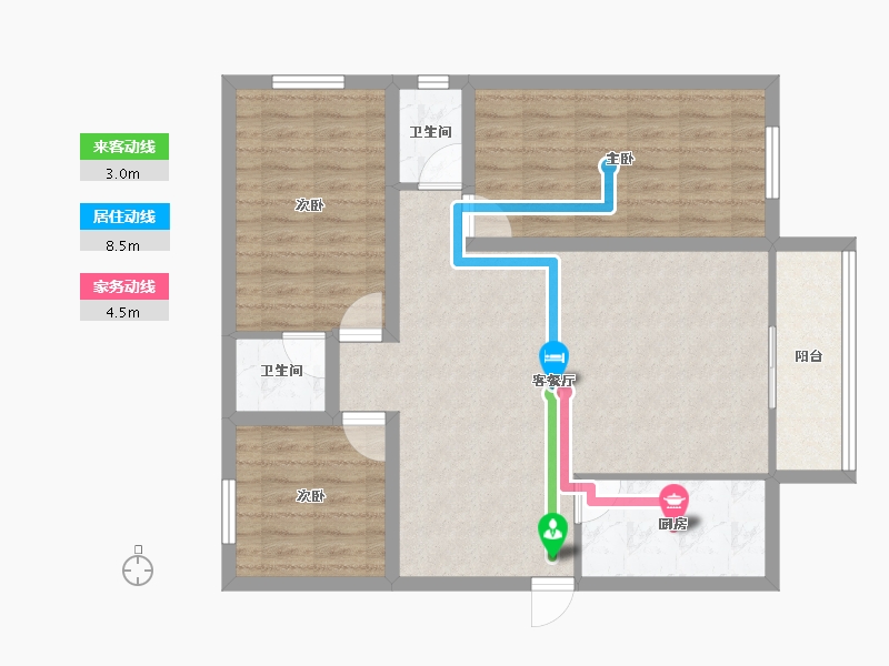 广东省-深圳市-海天一色-87.18-户型库-动静线