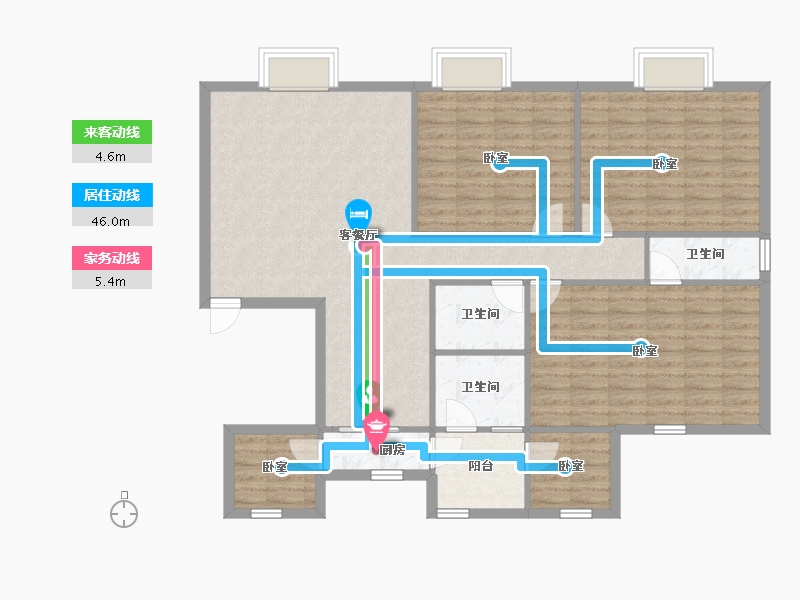 广东省-深圳市-金泰名苑-118.45-户型库-动静线