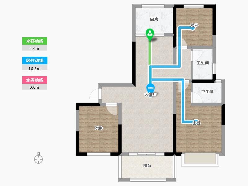 河南省-濮阳市-春天里学府-92.00-户型库-动静线