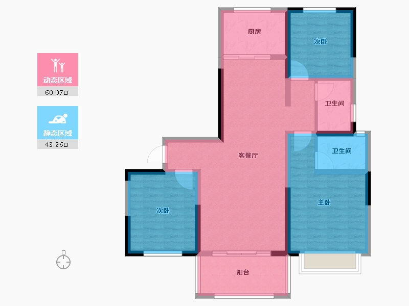 河南省-濮阳市-春天里学府-92.00-户型库-动静分区