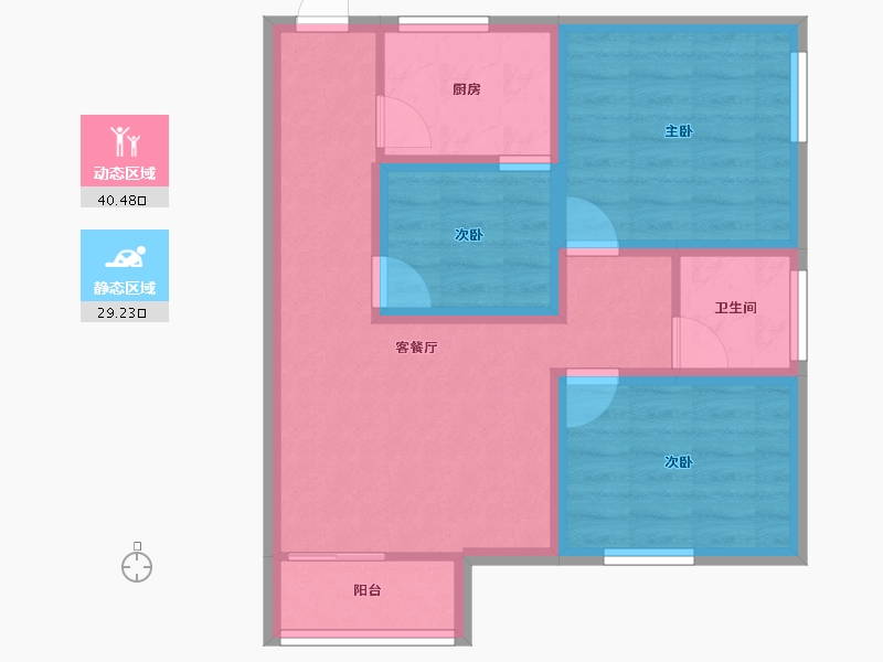 广东省-深圳市-东港印象-60.76-户型库-动静分区