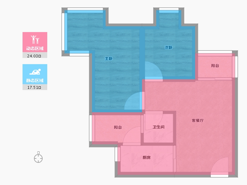 广东省-深圳市-金城华庭-35.72-户型库-动静分区