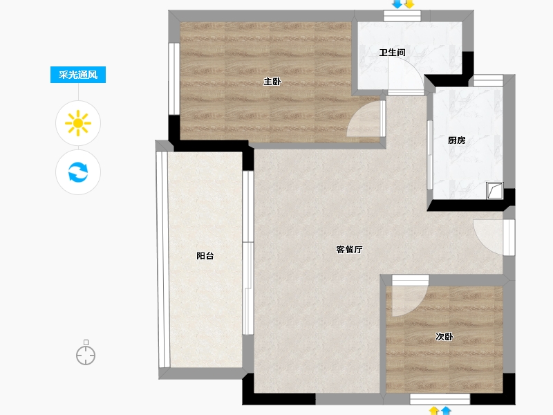 贵州省-毕节市-恒邦·百里春风-52.10-户型库-采光通风